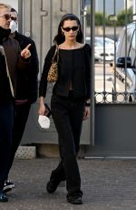 BELLA HADID at Fondazione Prada Museum in Milan 02/27/2022