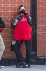 BELLA HADID at The Bowery Shelter in New York 02/06/2022