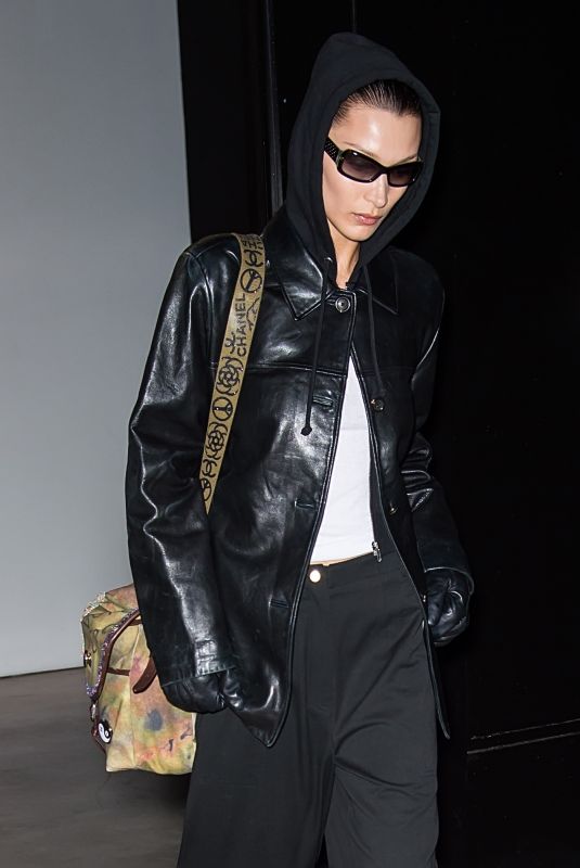 BELLA HADID Leaves a Fashion Show in New York 02/11/2022