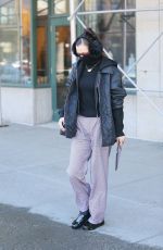 BELLA HADID Leaves Her Apartment in New York 02/15/2022