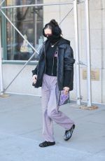 BELLA HADID Leaves Her Apartment in New York 02/15/2022