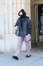 BELLA HADID Leaves Her Apartment in New York 02/15/2022