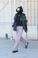 BELLA HADID Leaves Her Apartment in New York 02/15/2022