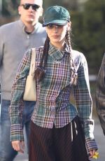 BELLA HADID Leaves Her Hotel in Milan 02/26/2022