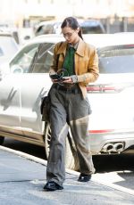 BELLA HADID Out and About in New York 02/10/2022