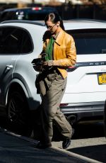 BELLA HADID Out and About in New York 02/10/2022