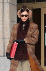 BELLA HADID Out and About in New York 02/16/2022