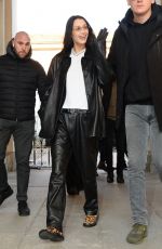 BELLA HADID Out in Milan 02/25/2022
