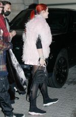 BELLA THORNE and Benjamin Mascolo Leaves Their Hotel in Paris 02/14/2022
