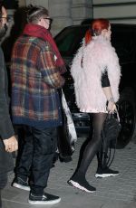 BELLA THORNE and Benjamin Mascolo Leaves Their Hotel in Paris 02/14/2022