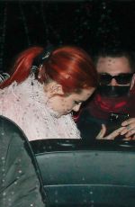 BELLA THORNE and Benjamin Mascolo Leaves Their Hotel in Paris 02/14/2022