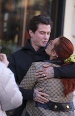 BELLA THORNE and Benjamin Mascolo Out Shopping in Rome 02/09/2022
