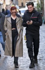 BELLA THORNE and Benjamin Mascolo Out Shopping in Rome 02/09/2022