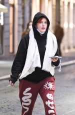 BELLA THORNE Out Shopping in Rome 02/09/2022