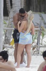 BETHAN KERSHAW and Johnny Middlebrooks at a Beach in Tulum 02/05/2022