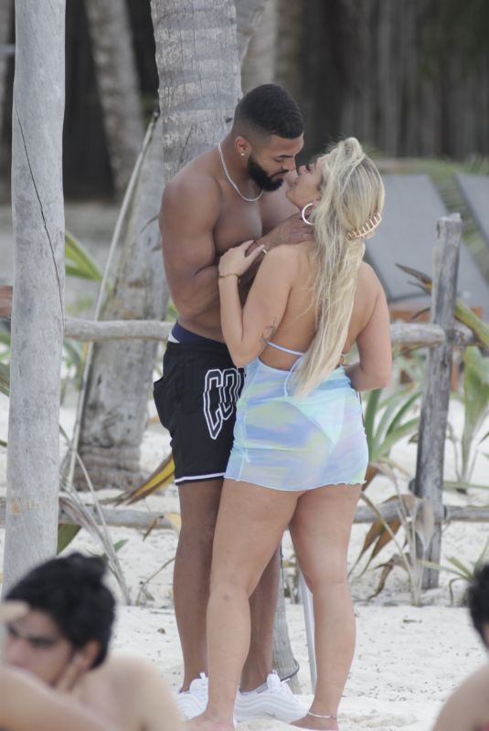 BETHAN KERSHAW and Johnny Middlebrooks at a Beach in Tulum 02/05/2022