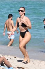 BIANCA ELOUISE in Bikini at a Beach in Miami 02/27/2022