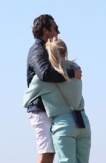 BRAUNWYN WINDHAM-BURKE and Sean Burke Out on the Beach in Newport Beach 01/30/2022