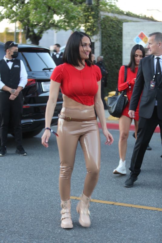 BRIE and NIKKI BELLA Arrives at Fanatics Super Bowl Party in Culver City 02/12/2022