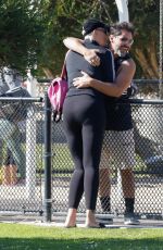 BRIGITTE NIELSEN Out at a Beach in Los Angeles 02/09/2022