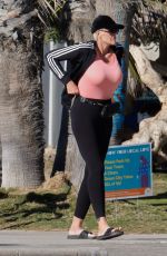 BRIGITTE NIELSEN Out at a Beach in Los Angeles 02/09/2022