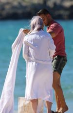 BRITENY SPEARS and Sam Asghari at a Beach in Hawaii 02/03/2022