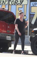 BRITTANY CATRWRIGHT Leaves a Gym in Los Angeles 02/09/2022