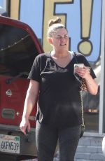 BRITTANY CATRWRIGHT Leaves a Gym in Los Angeles 02/09/2022