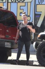 BRITTANY CATRWRIGHT Leaves a Gym in Los Angeles 02/09/2022