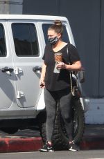 BRITTANY CATRWRIGHT Leaves a Gym in Los Angeles 02/09/2022