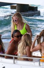 BRITTANY MATHEWS at a Bachelorette Party on a Boat in Miami 02/27/2022