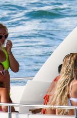 BRITTANY MATHEWS at a Bachelorette Party on a Boat in Miami 02/27/2022