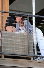 BROOKE BURKE Out for Drinks with Girlfriends at Nobu in Malibu 02/006/2022