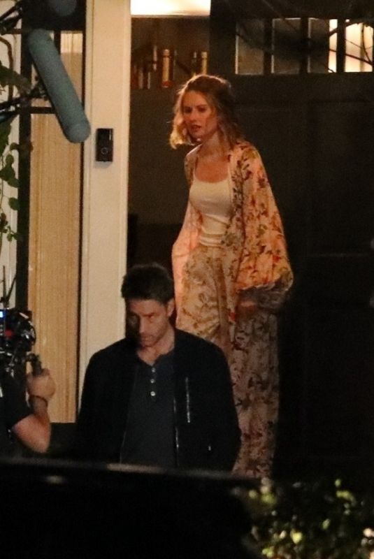 CAITLIN THOMPSON on the Set of This Is Us at a Residence in West Hollywood 02/09/2022