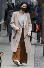 CAMILA MENDES and LILI REINHART Out with Their Dogs in Vancouver 01/30/2022