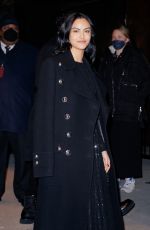 CAMILA MENDES Arrives at Michael Kors Show at New York Fashion Week 02/15/2022