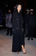 CAMILA MENDES Arrives at Michael Kors Show at New York Fashion Week 02/15/2022