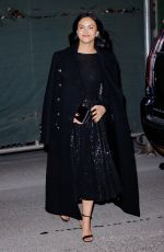 CAMILA MENDES Arrives at Michael Kors Show at New York Fashion Week 02/15/2022