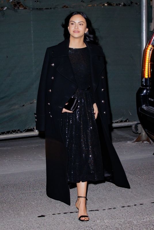 CAMILA MENDES Arrives at Michael Kors Show at New York Fashion Week 02/15/2022