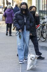 CAMILA MENDES Out with Her Dog in Vancouver 02/10/2022