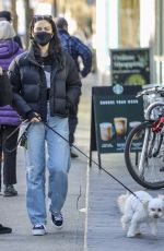 CAMILA MENDES Out with Her Dog in Vancouver 02/10/2022