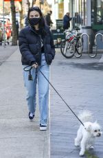 CAMILA MENDES Out with Her Dog in Vancouver 02/10/2022