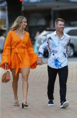 CANDICE WARNER Out for Dinner Date at Coogee Pavilion in Sydney 02/19/2022