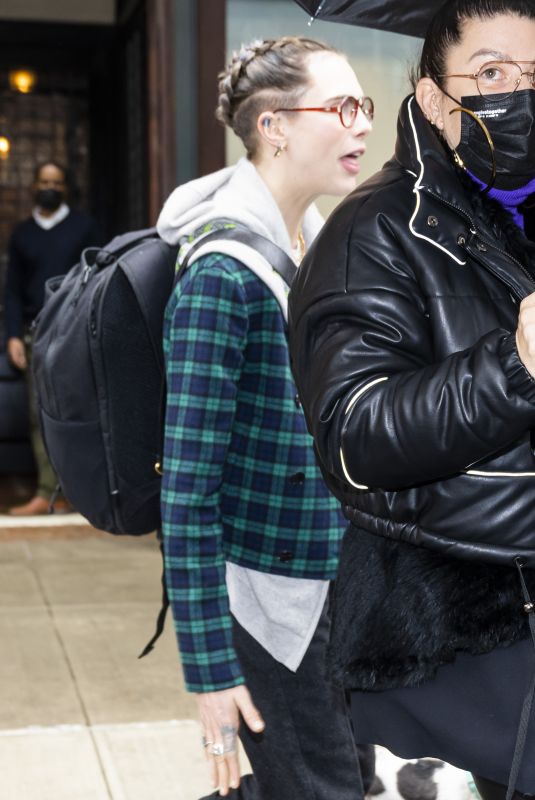 CARA DELEVINGNE Out and About in New York 02/07/2022