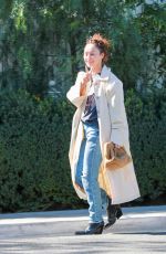 CARA SANTANA Arrives at San Vicente Bungalows in West Hollywood 02/03/2022