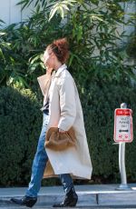 CARA SANTANA Arrives at San Vicente Bungalows in West Hollywood 02/03/2022