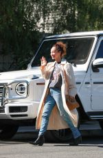 CARA SANTANA Arrives at San Vicente Bungalows in West Hollywood 02/03/2022