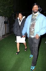CARDI B and Offset Leaves Nobu in West Hollywood 02/16/2022