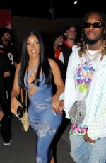 CARDI B and Offset Leaves SuperBowl 2022 in Inglewood 02/13/2022