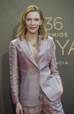 CATE BLANCHETT at 36th Goya Awards Photocall in Valencia 02/12/2022